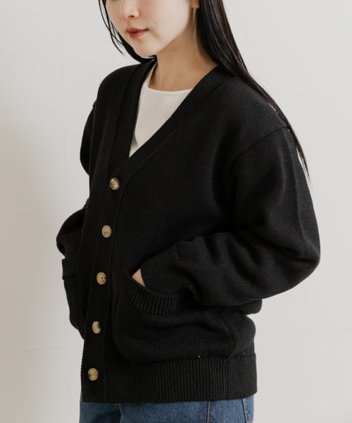 米富繊維　WASHI COTTON KNIT CARDIGAN