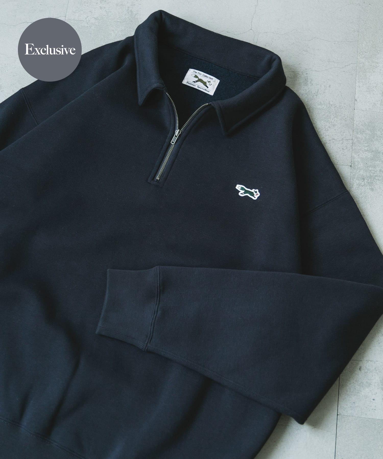 別注』PENNEYS×DOORS THE FOX ジップポロスウェット[DR47-11H722