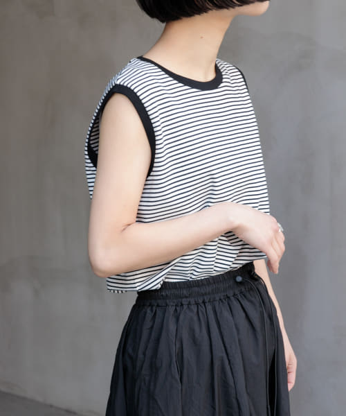 FORK&SPOON　スムースノースリーブTシャツ