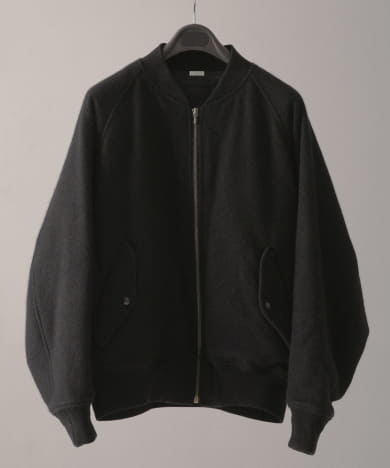 A PRESSE　Cashmere Light Flannel Padding Jacket