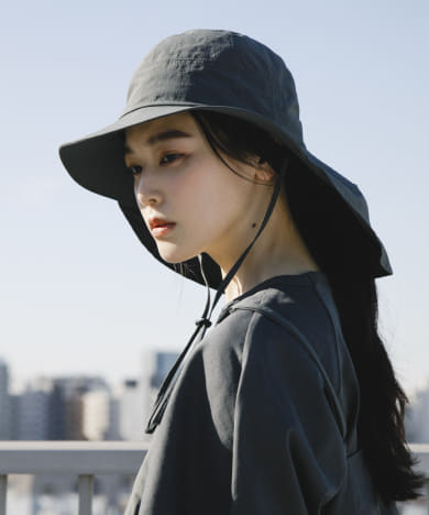 『UR TECH』ナイロンタッサーサンシェードハット
