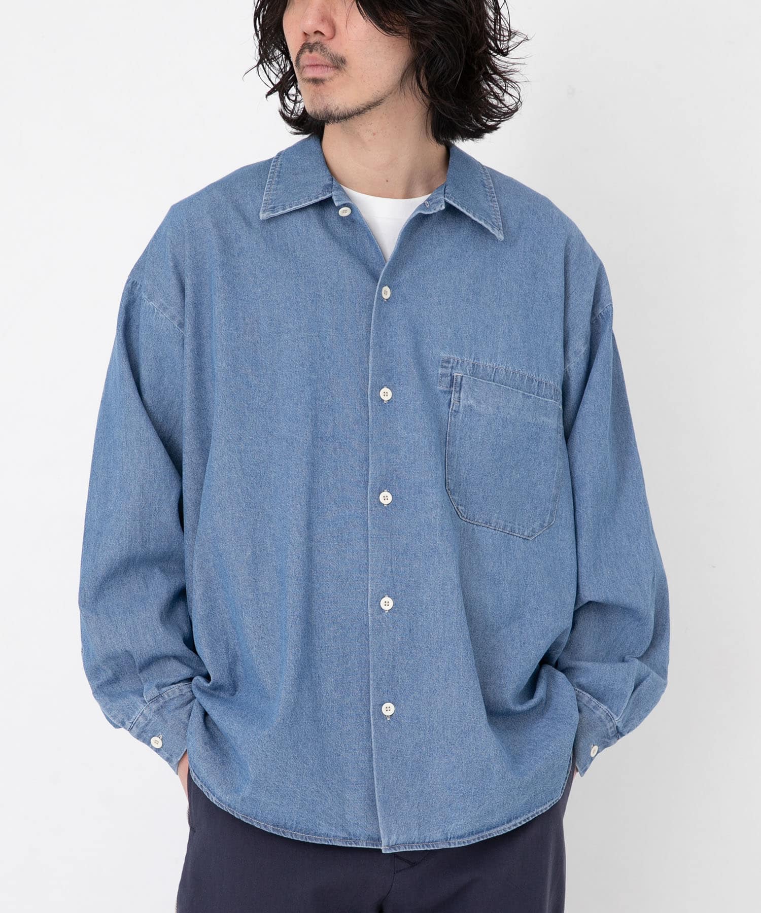 ARMY TWILL Light Denim Shirts[LMA4-AM-2517003]｜URBAN