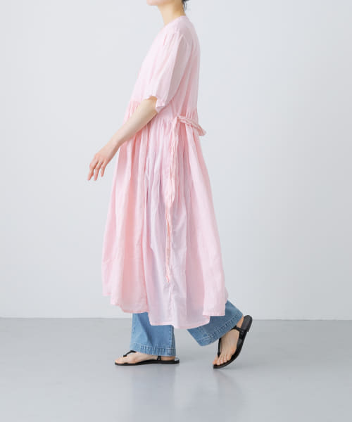 maison de soil　PATCHWORK WRAP DRESS