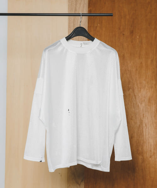 Gurank　Paint long sleeve mesh-T