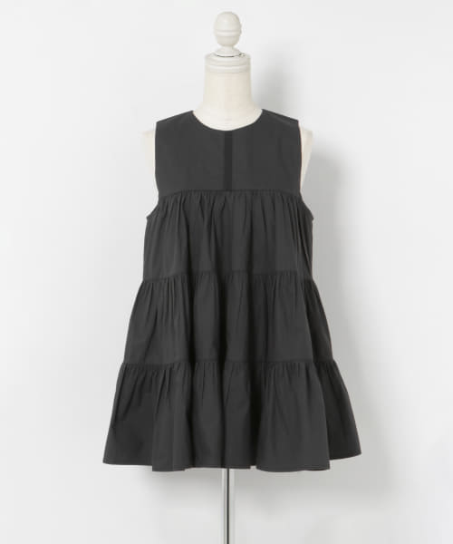 FANAKA　Poplin tiered blouse