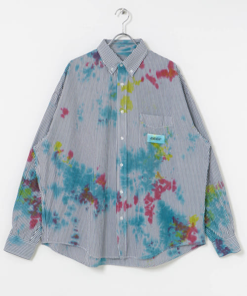 dDdDdDd　STRIPE TIE DYE LONG-SLEEVE SHIRTS