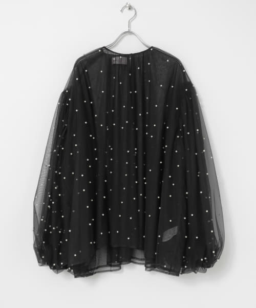 VIVIANO　Pearl Tulle Top