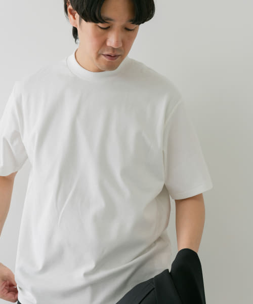 『抗菌/防臭』LIFE STYLE TAILOR　シルケットポンチストレッチTシャツ
