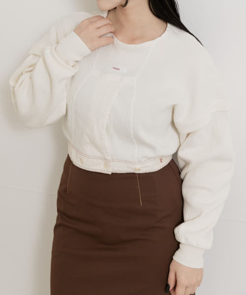 77circa　make reverse cutback linner top