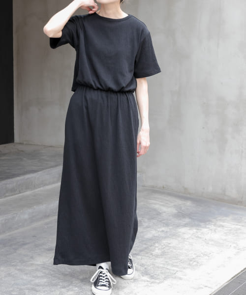 FORK&SPOON　バックレイヤードカットソーワンピース