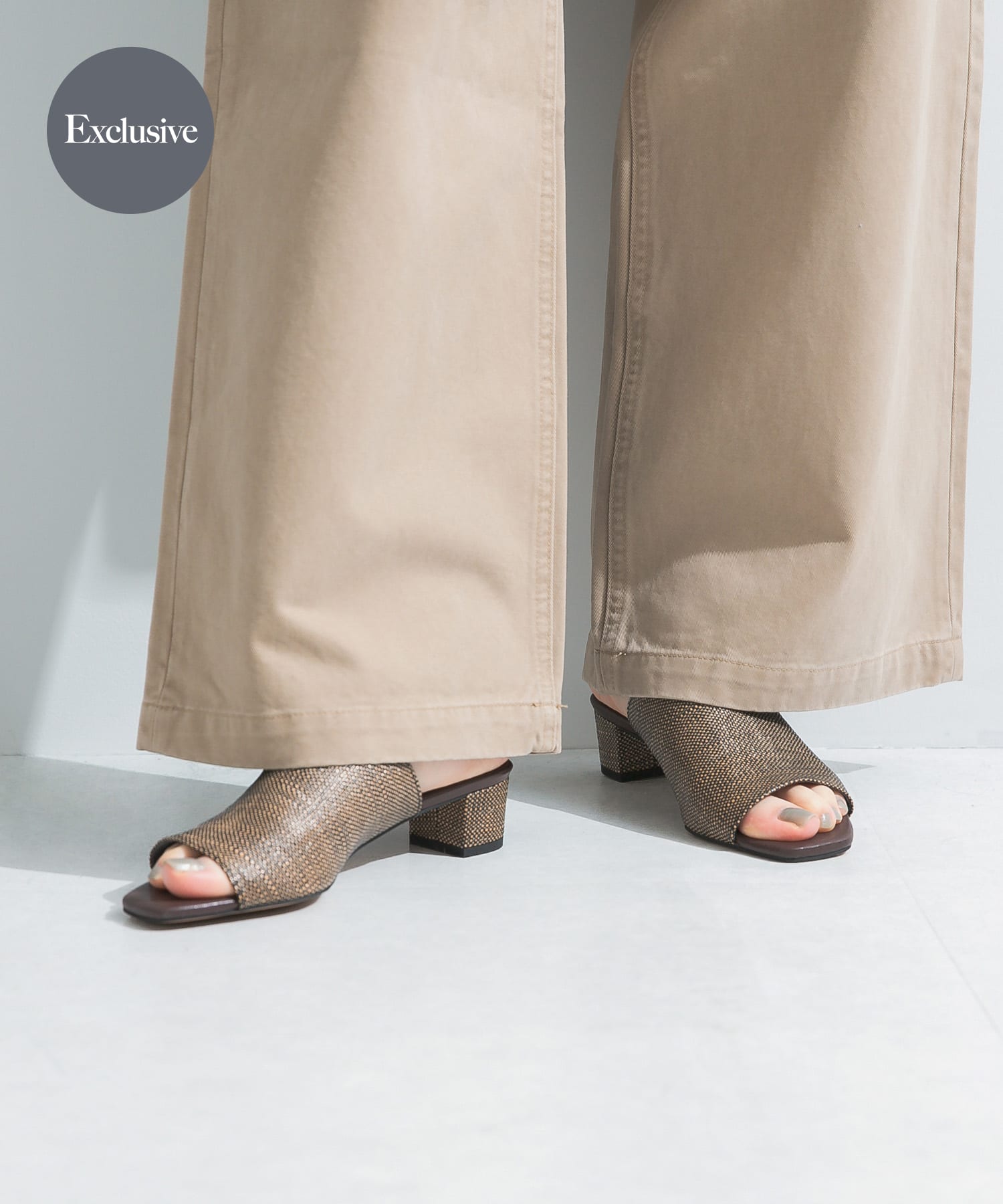 新品、未使用 miu miu オープントゥ