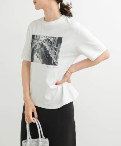 フォトプリント半袖Tシャツ