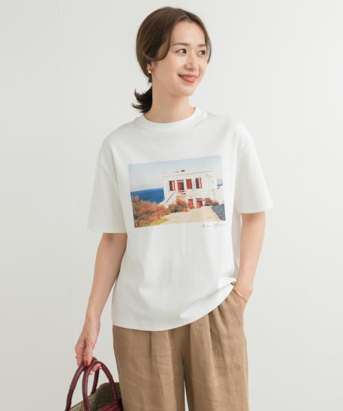 フォトプリント半袖Tシャツ