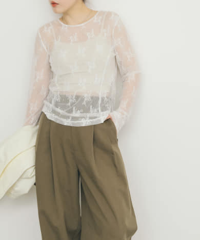 シアーレースTEE
