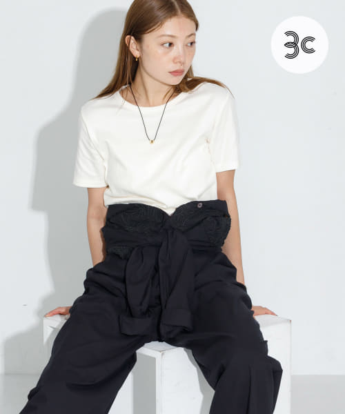 オーガニックコットンコンパクトスムースTシャツ