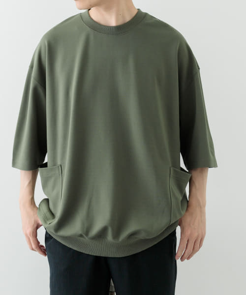 サイドストレージ半袖ポンチTops