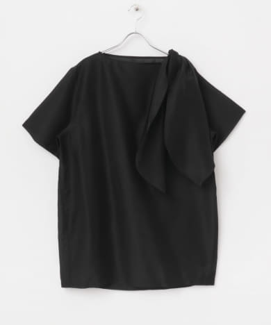 leinwande　Ribbon Organdy Mini Dress