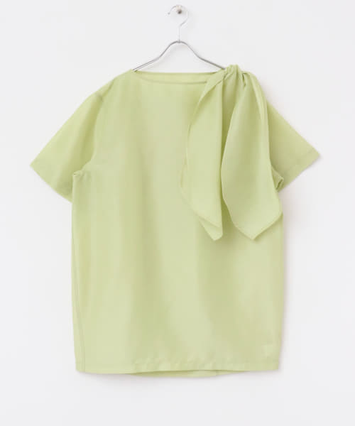leinwande　Ribbon Organdy Mini Dress