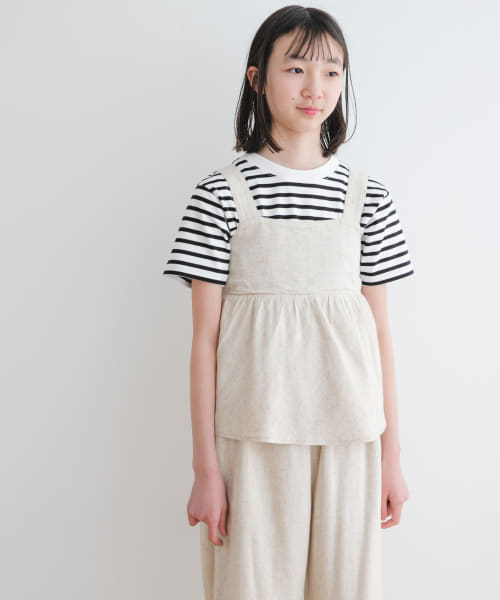 『セットアップ対応』『WEB/一部店舗限定』レーヨンリネンキャミソールブラウス(KIDS)