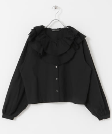 mizuiro ind doublefrill collarsshirts[DWA4-1-230106]｜URBAN