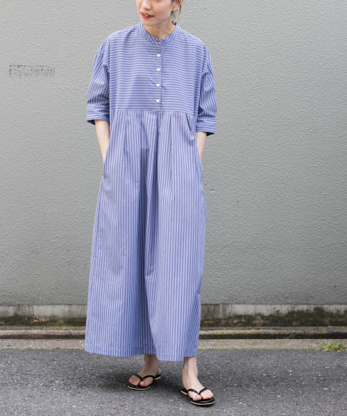 [FORK&SPOON][FORK&SPOON　ワイドレンジシャツワンピース]