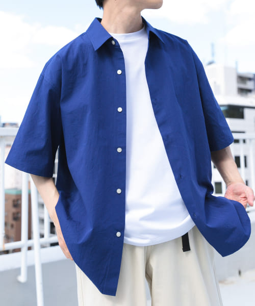 抗菌防臭ブロードショートスリーブシャツ