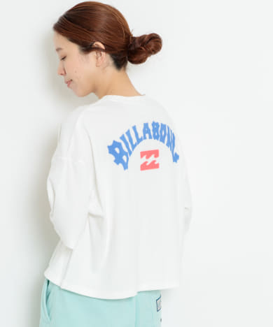 BILLABONG　スプレーアーチルーズクロップドリブTシャツ