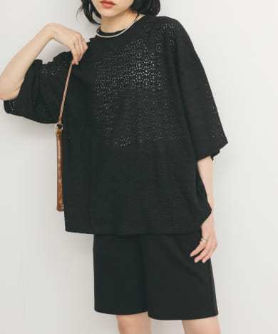 ルーズレースTEE