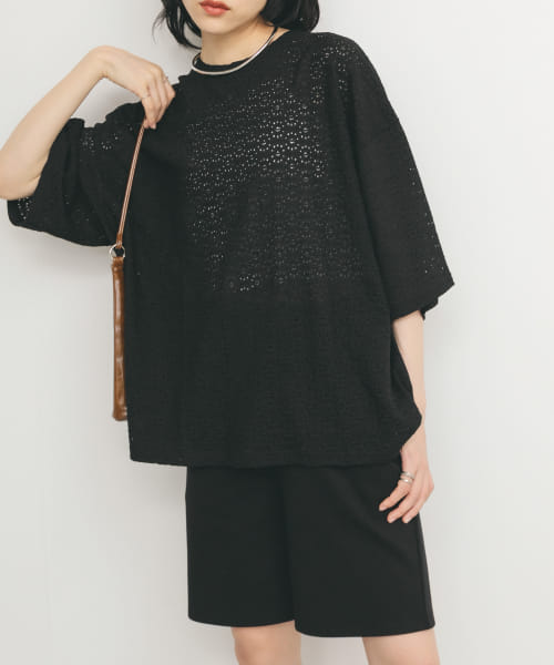 ルーズレースTEE