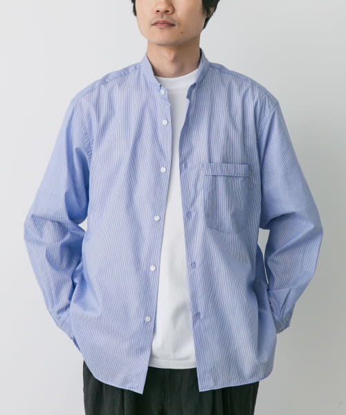 STILL BY HAND　コットンストライプシャツ