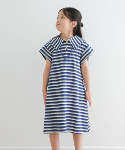 『WEB/一部店舗限定サイズ』セーラーカラーカットワンピース(KIDS)
