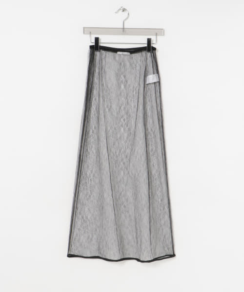 AMOMENTO　SHEER LACE LONG SKIRT
