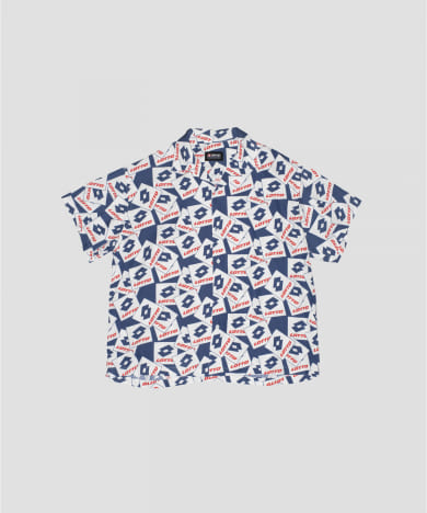 LOTTO　LOGO PATTERNED O/C SHIRTS