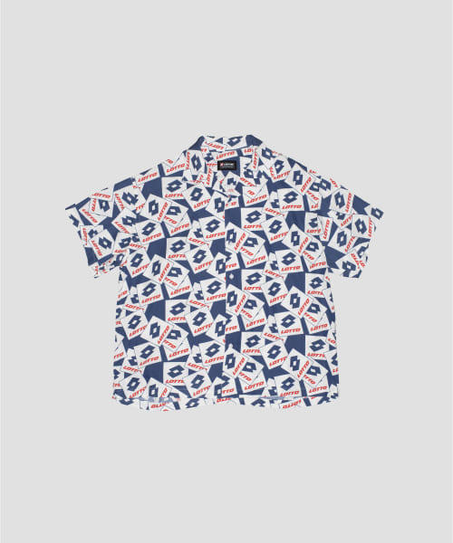 LOTTO　LOGO PATTERNED O/C SHIRTS