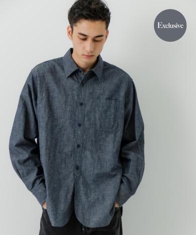 『別注』LE VETEMENT ATLANTIQUE×UR　シャンブレーシャツ