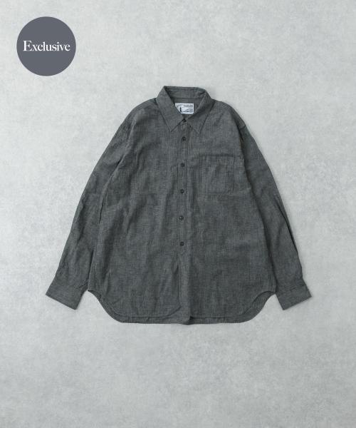 『別注』LE VETEMENT ATLANTIQUE×UR　シャンブレーシャツ
