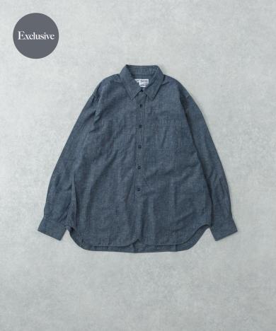 『別注』LE VETEMENT ATLANTIQUE×UR　シャンブレーシャツ