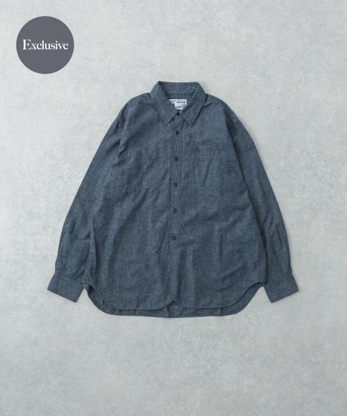 『別注』LE VETEMENT ATLANTIQUE×UR　シャンブレーシャツ