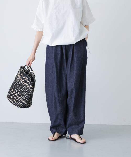 デニムボリュームパンツ