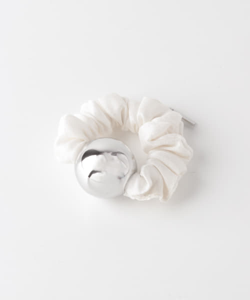 heyep　M Matal Ball Silk Scrunchie