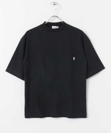 WORK NOT WORK コットン/ナイロン 五分袖ポケットTシャツ