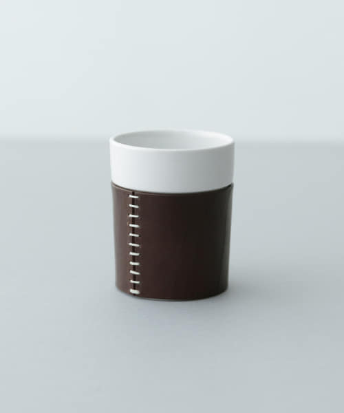 224 porcelain　vestino レザーカバーコップ