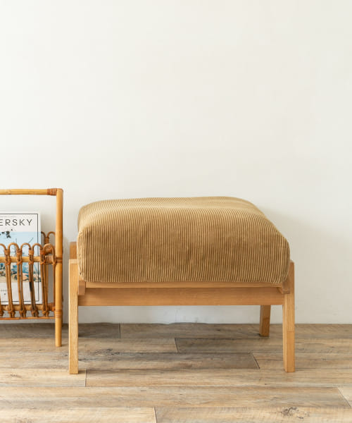 BOTHY Corduroy Ottoman オーク無垢材