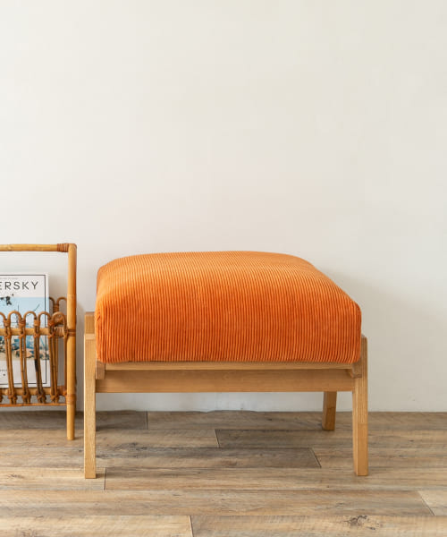 BOTHY Corduroy Ottoman オーク無垢材