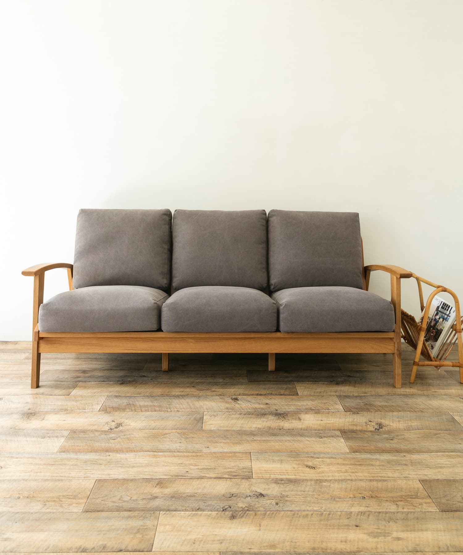 BOTHY Canvas Sofa 3P オーク無垢材[URF-CVSF3P]｜URBAN