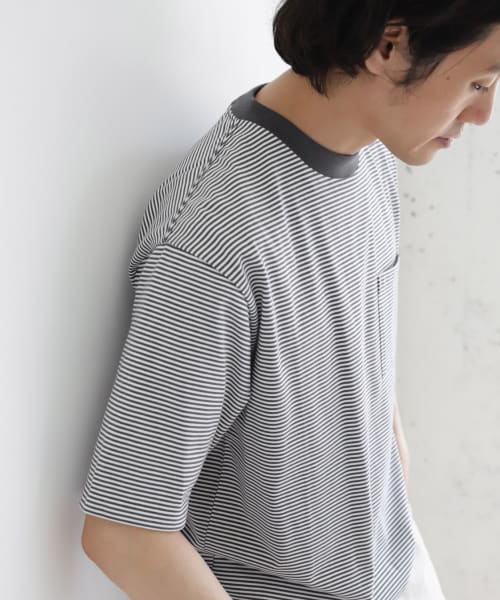 『UR TECH』ミジンボーダー Tシャツ