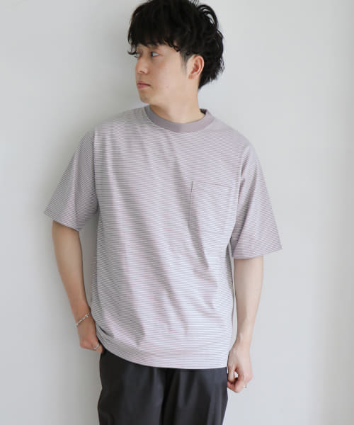『UR TECH』ミジンボーダー Tシャツ