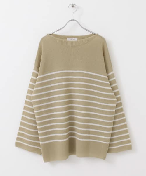 thint　ボーダーニットロングTシャツ