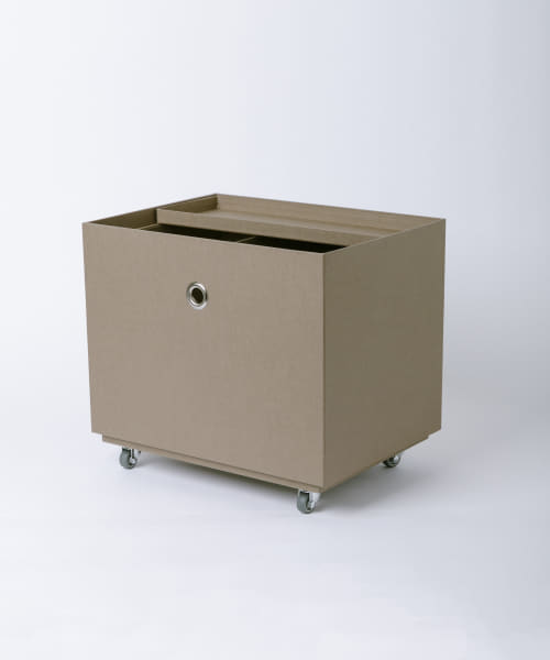 &PAPERS　FLOOR キャスター付きの収納BOX