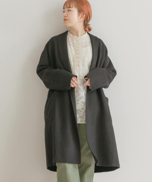 [ITEMS][リバーウールショールカラーコート]